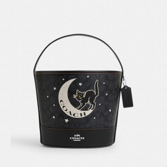 Coach Trick Or Treat Bucket In Signature Canvas With Halloween - Picture 1 of 7